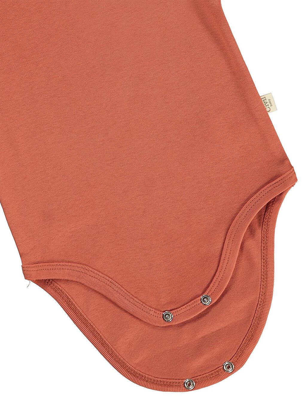 Kahverengi Baby Cep Tilki Hayvan Baskılı 3 Lü 0-36 Ay Çıtçıtlı Badi - Turuncu 1-3 Ay-6