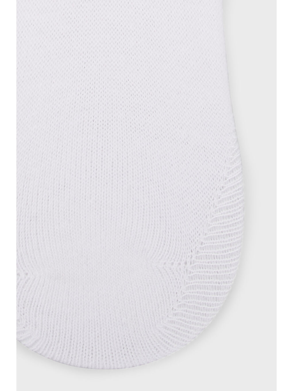 Beyaz Yumuşak Pamuklu Örme Babet Çorap 0070004-1
