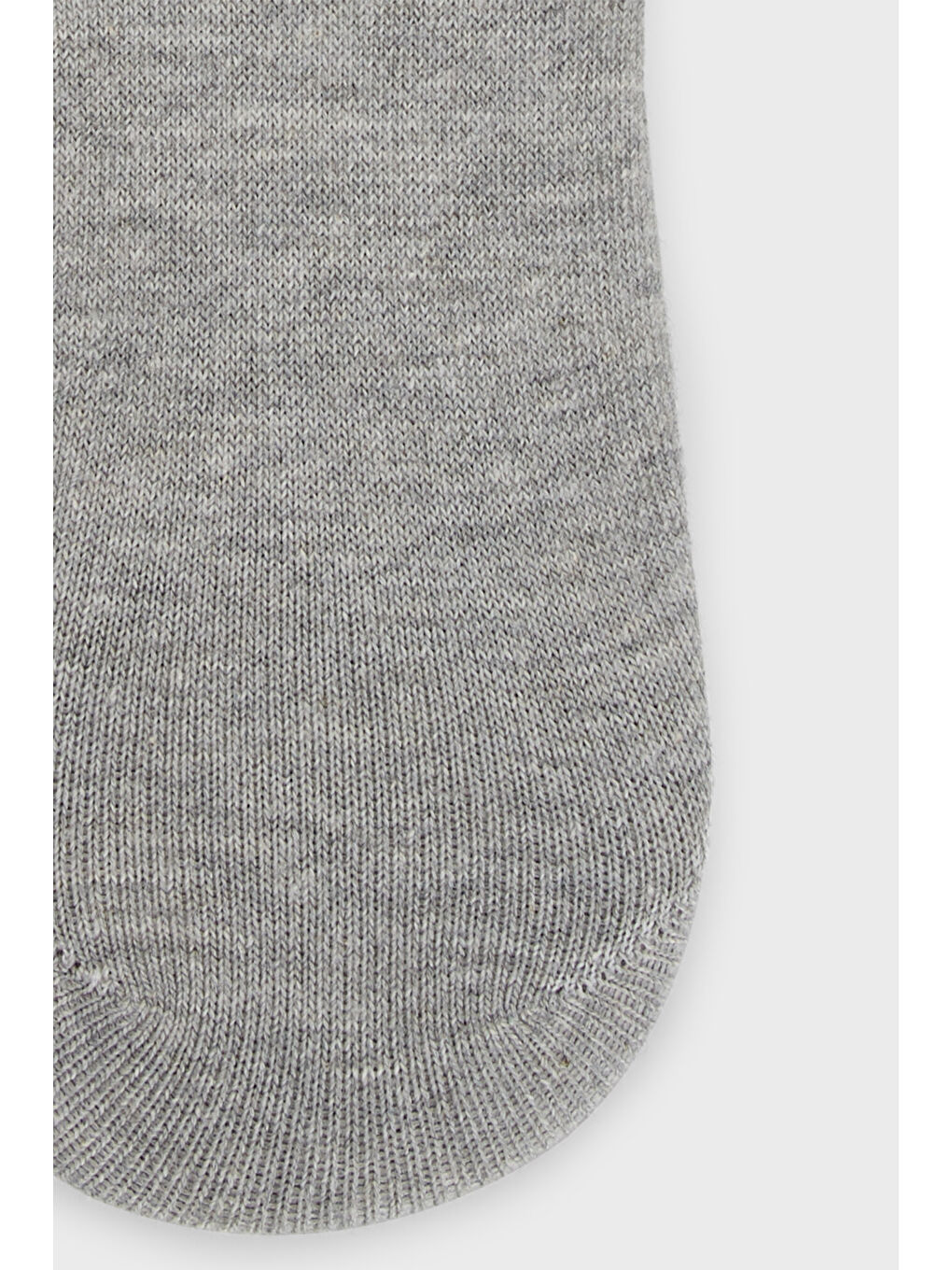 Gri Yumuşak Pamuklu Örme Babet Çorap 0070004-1