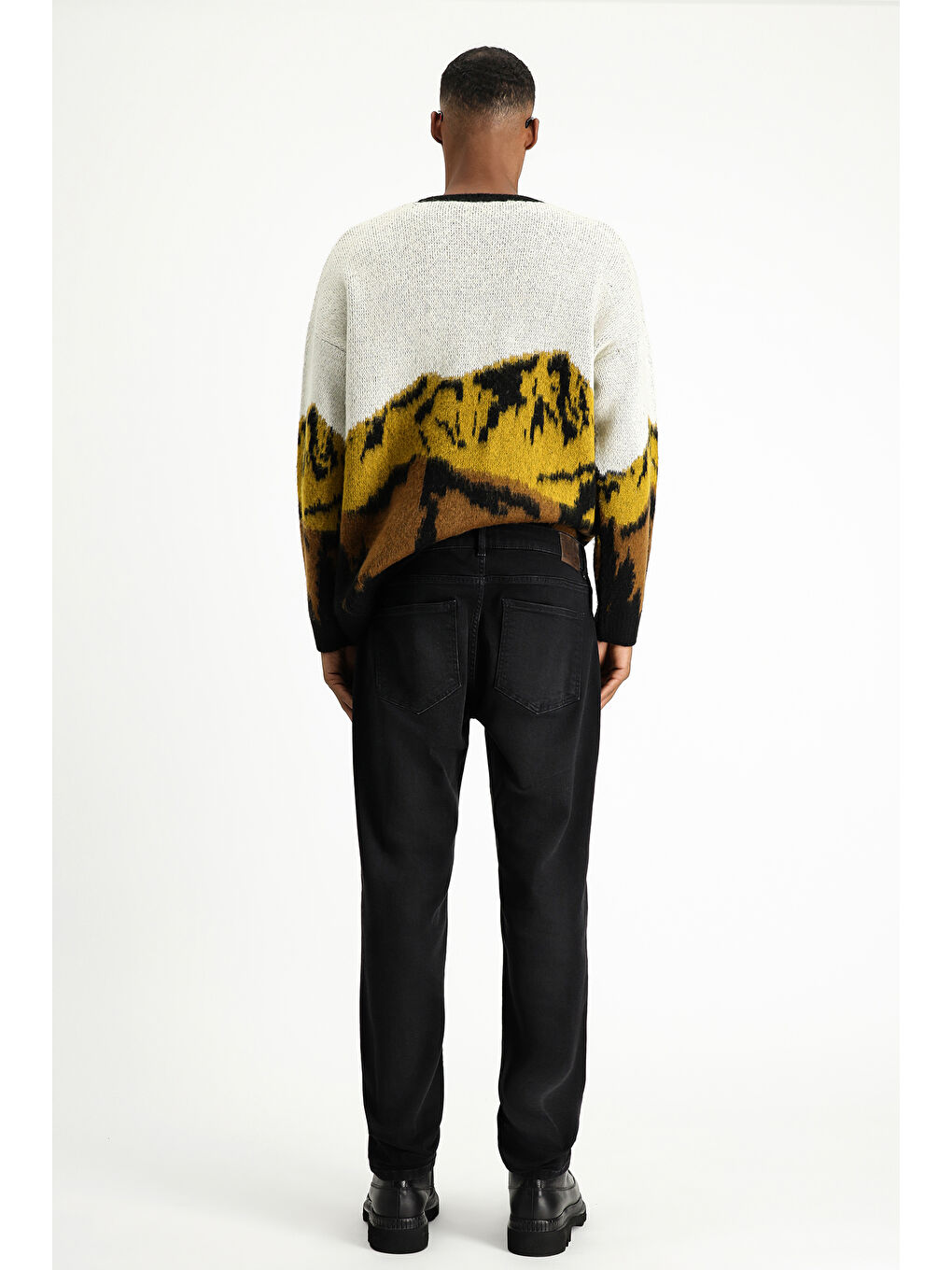 Siyah Regular Fit Elastanlı Denim Jean Pantolon-6