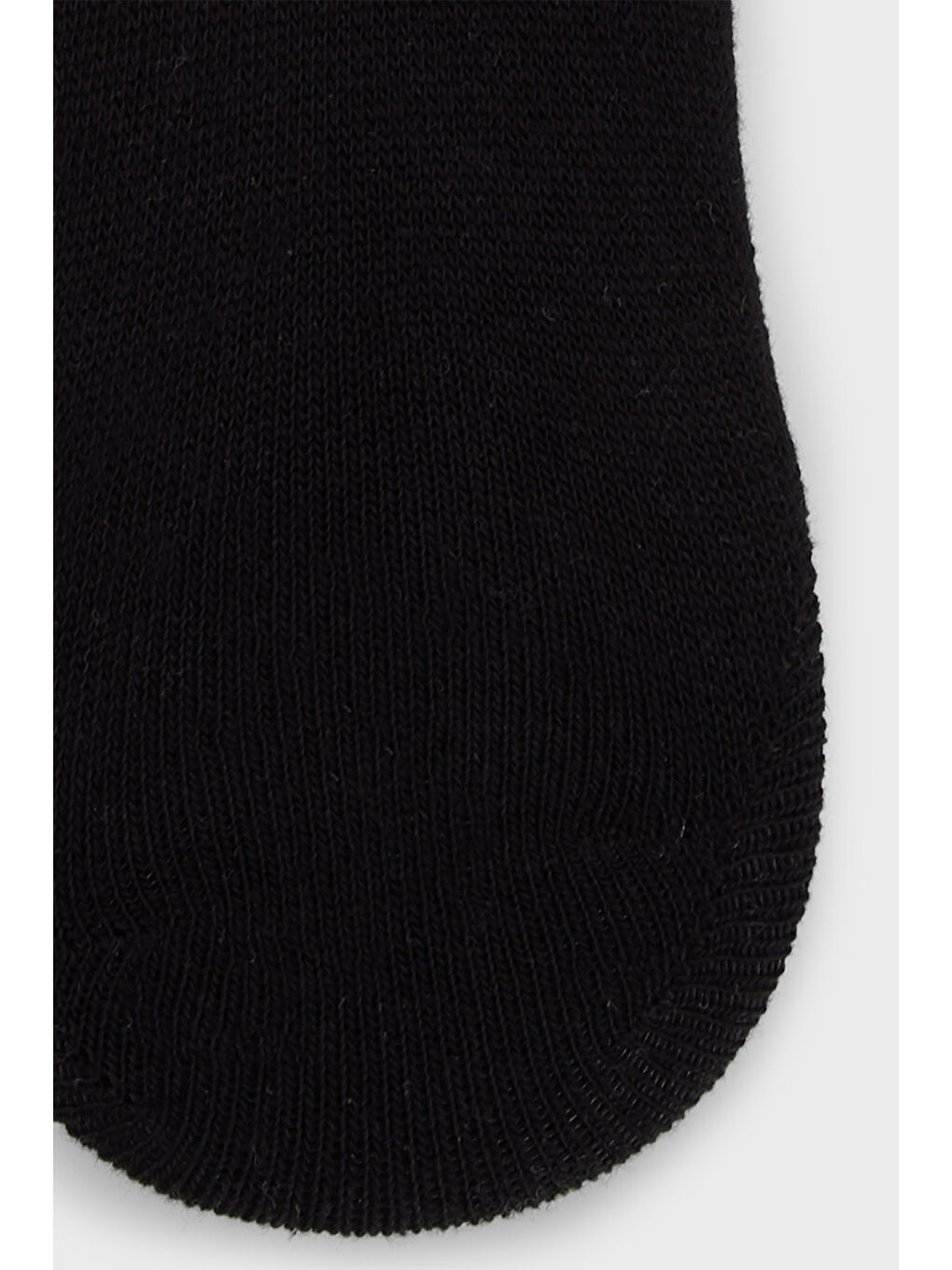 Siyah Yumuşak Pamuklu Örme Babet Çorap 0070004-1