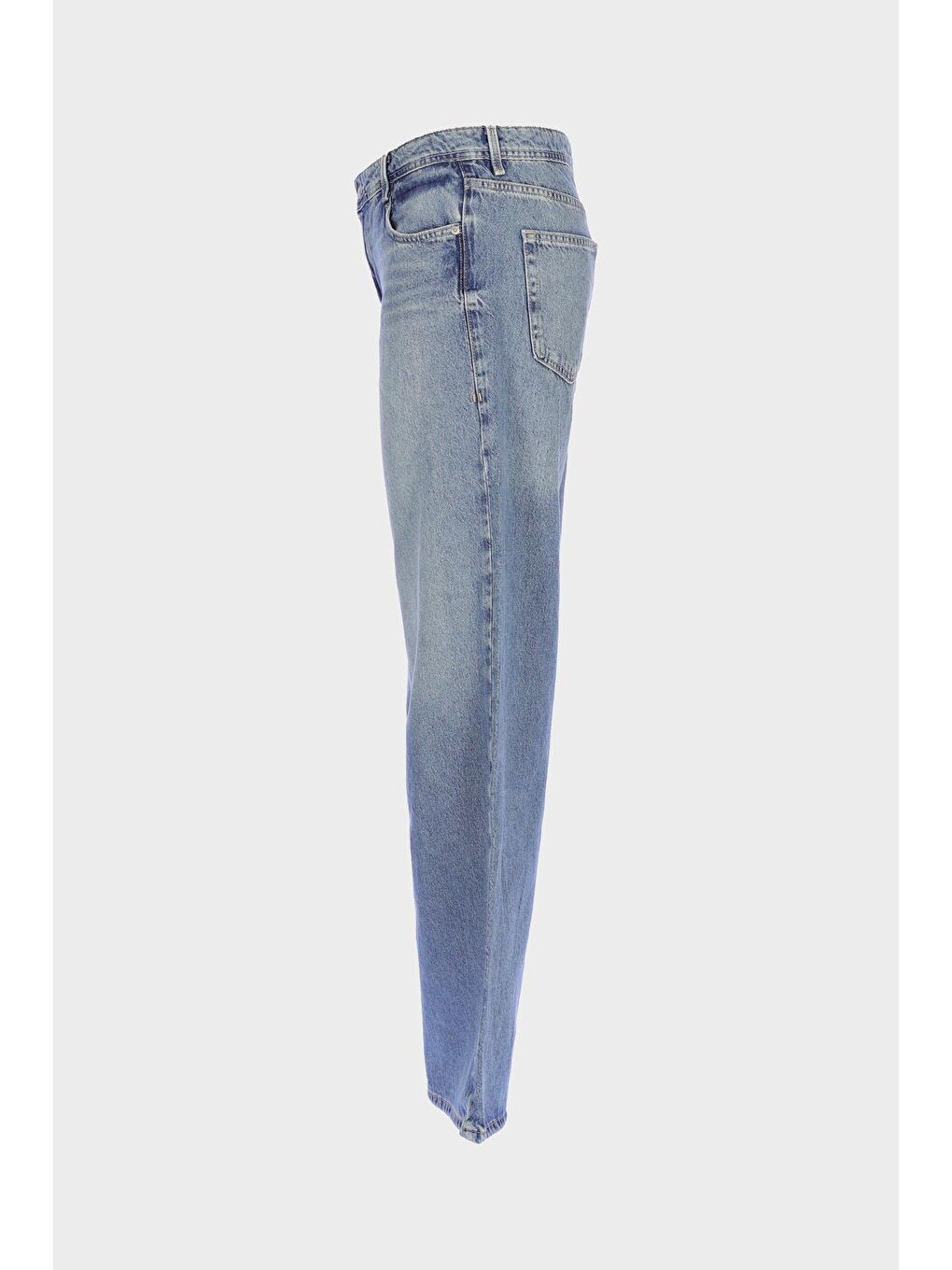 Cross Jeans Weslie Açık Mavi Normal Bel Patı Fermuarlı Wideleg Jean Pantolon C 4530-110 - 3