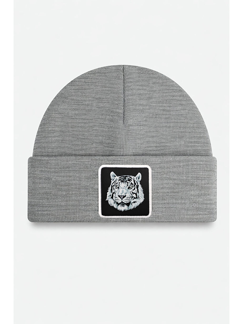 Kaplan Logolu Gri Bere