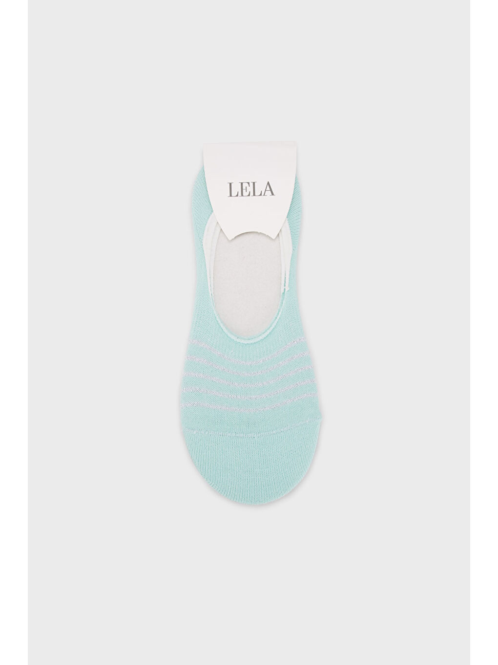 Yeşil Desenli Yumuşak Pamuklu Örme Babet Çorap 0070005