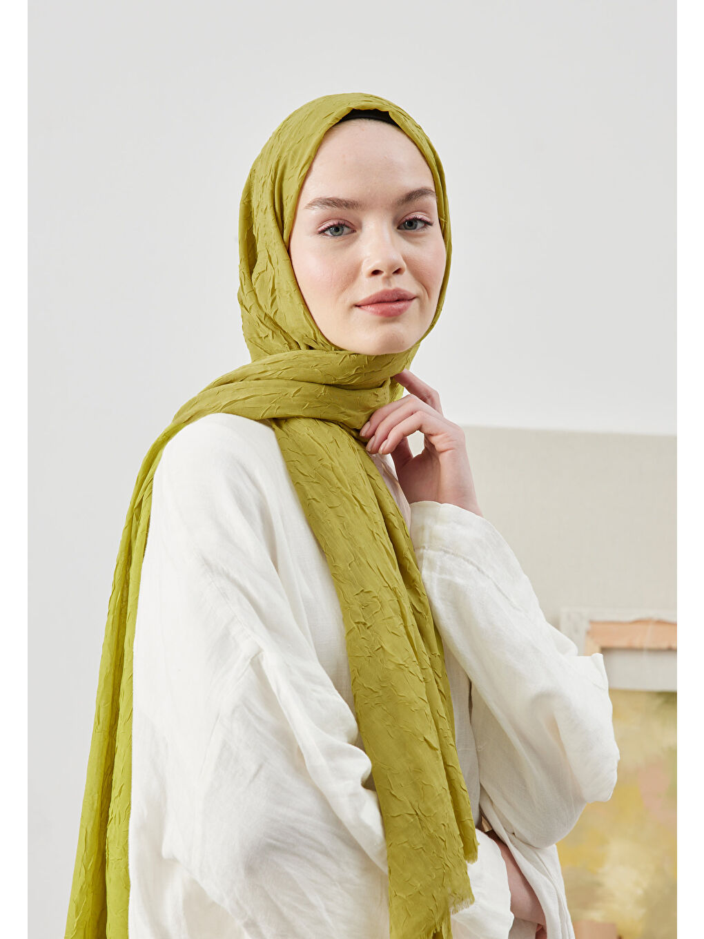 Yeşil Bambu Şal Fıstık-1