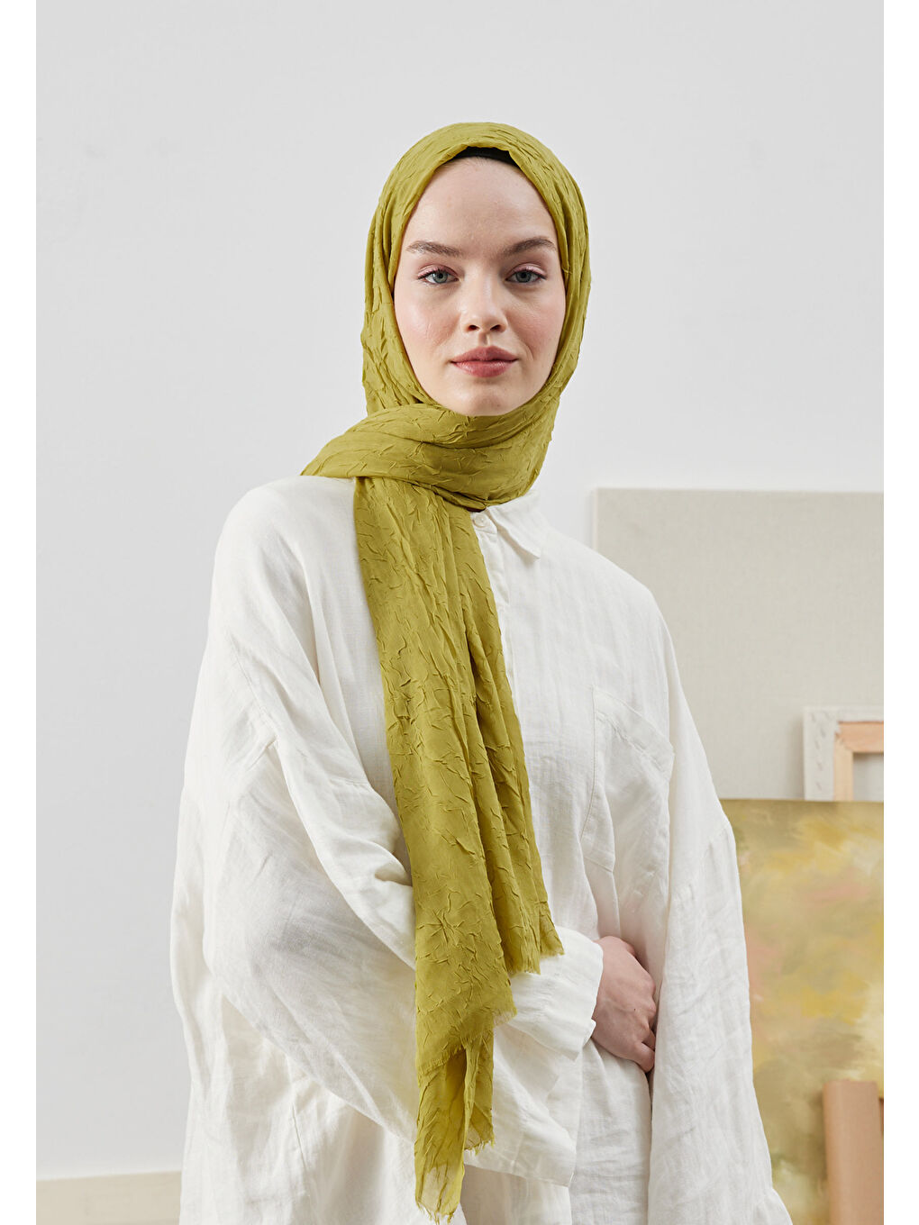 Yeşil Bambu Şal Fıstık-2