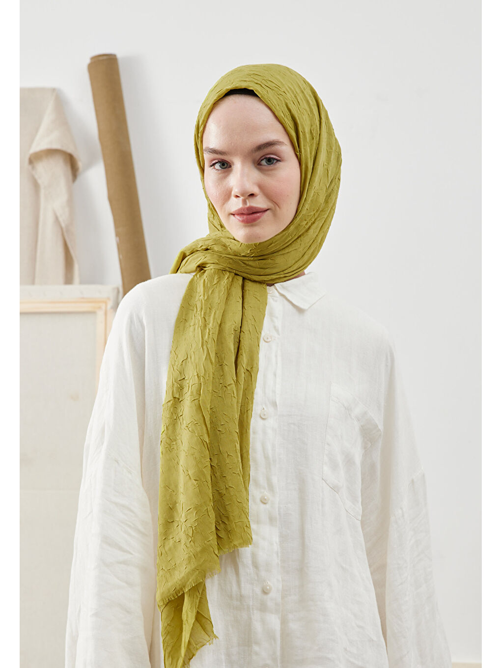 Yeşil Bambu Şal Fıstık-3