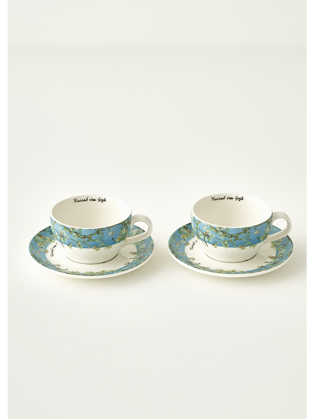 Van Gogh Almond Blossom 2'li Çay Fincanı Seti Turkuaz (270 Cc)