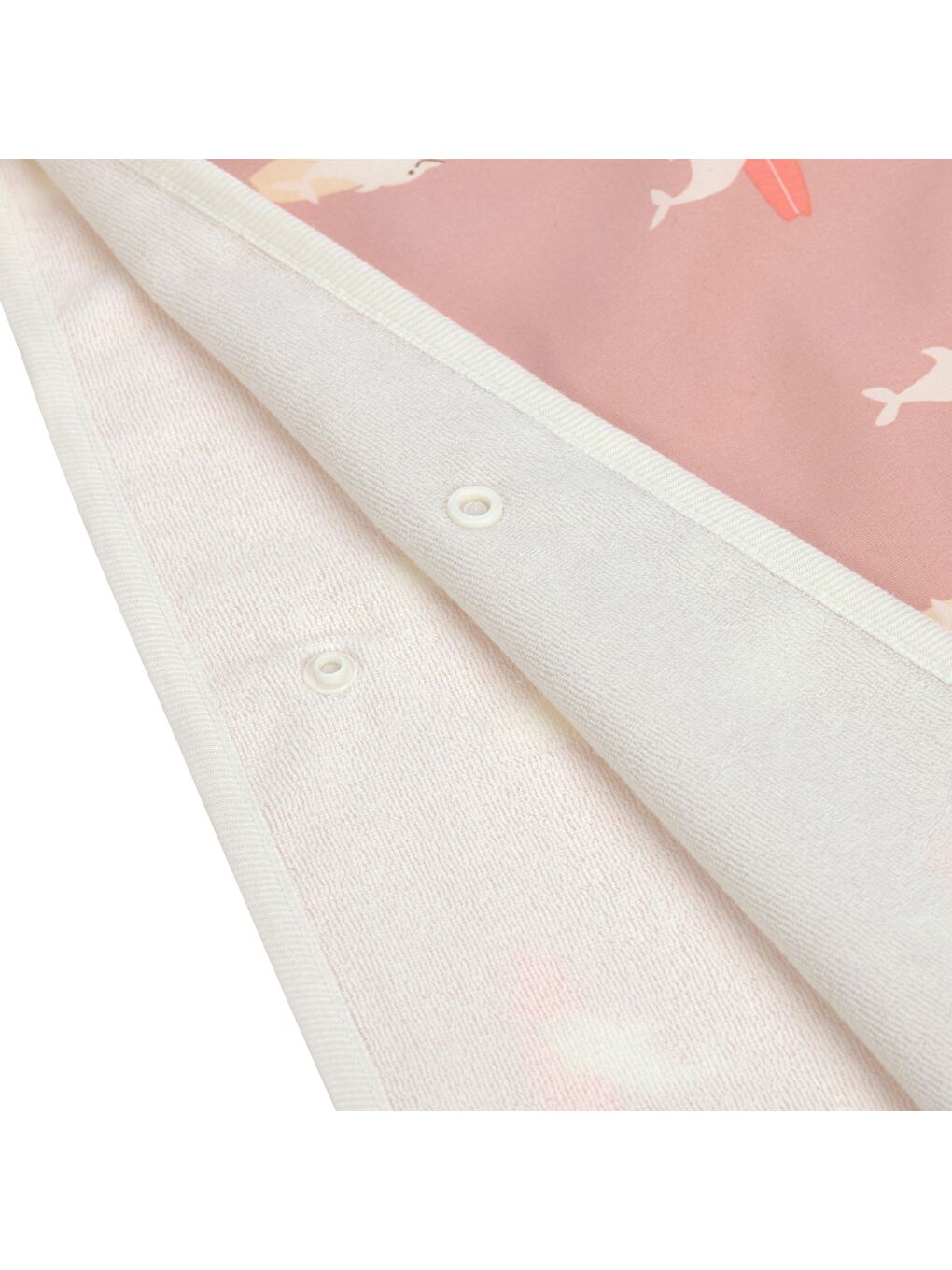 Karışık Dolphin UV Korumalı Plaj Çocuk Panço Peach-3