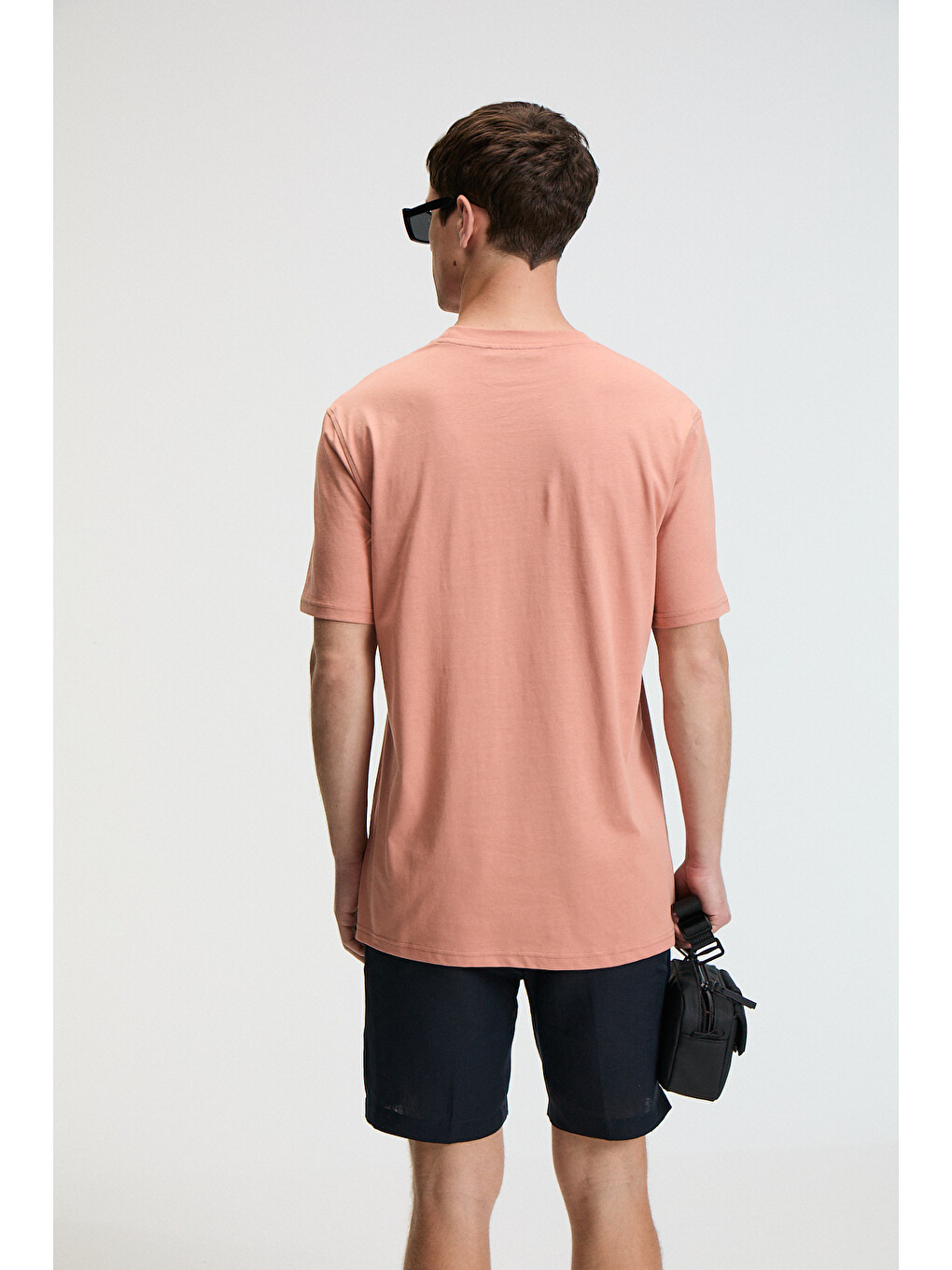 Turuncu Sweet Erkek %100 Pamuk Oversize Fit Baskılı Kısa Kollu Yuvarlak Yakalı Yavruagzı T-shirt-4