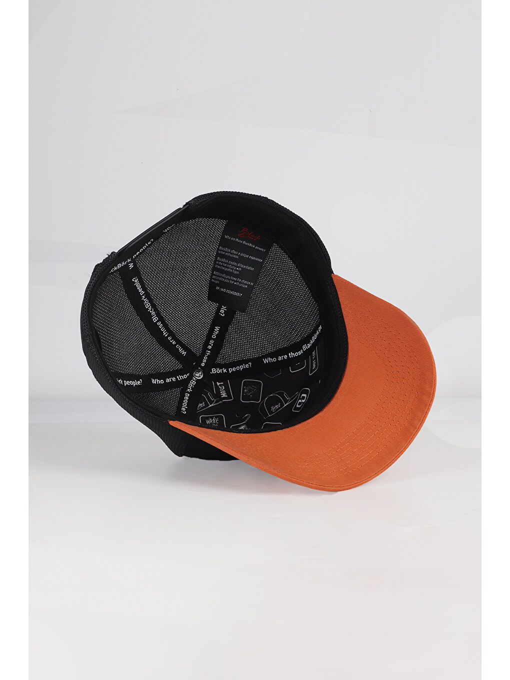 See You Later Never Logolu Kiremit-Siyah Trucker Şapka-4