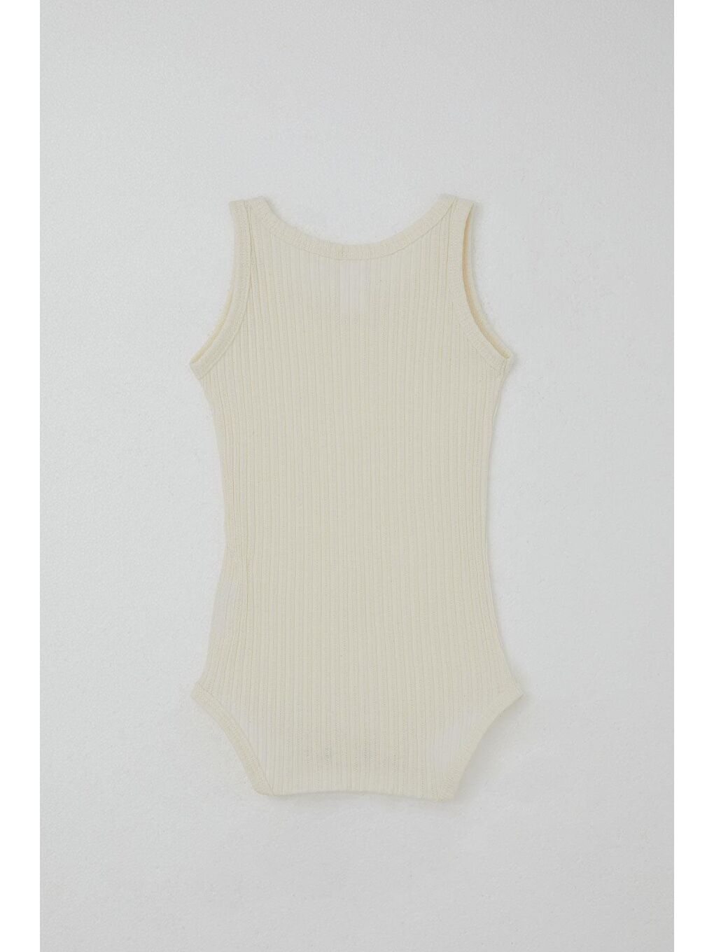 Kız Bebek Çıtçıtlı Atlet Zıbın Body Jakarlı Ekru (9 Ay-3 Yaş)-1