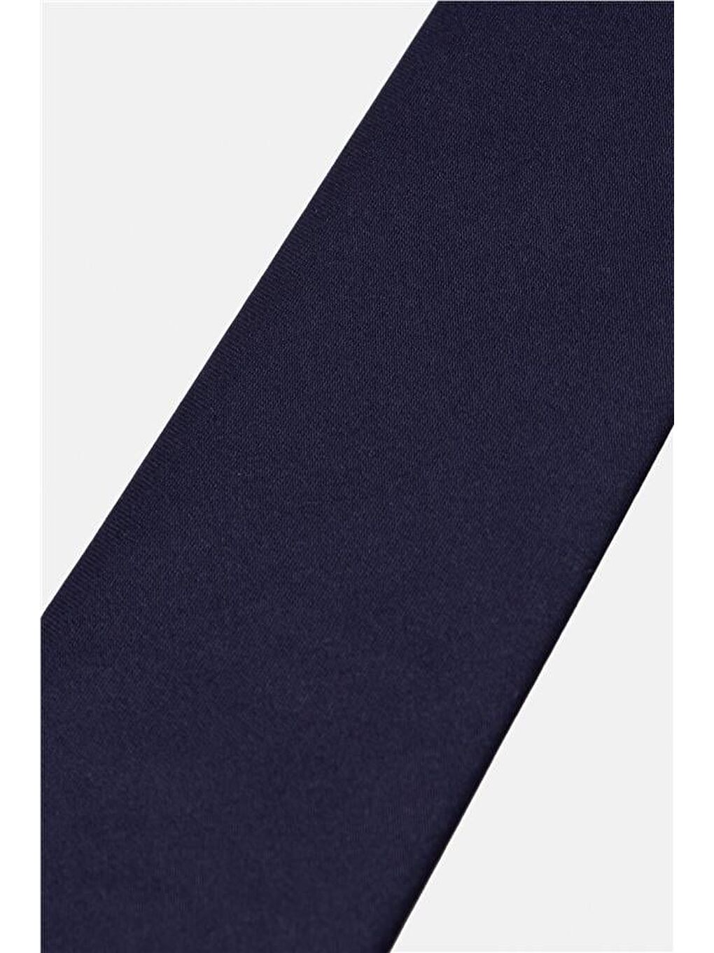 Lacivert Düz Kravat-2