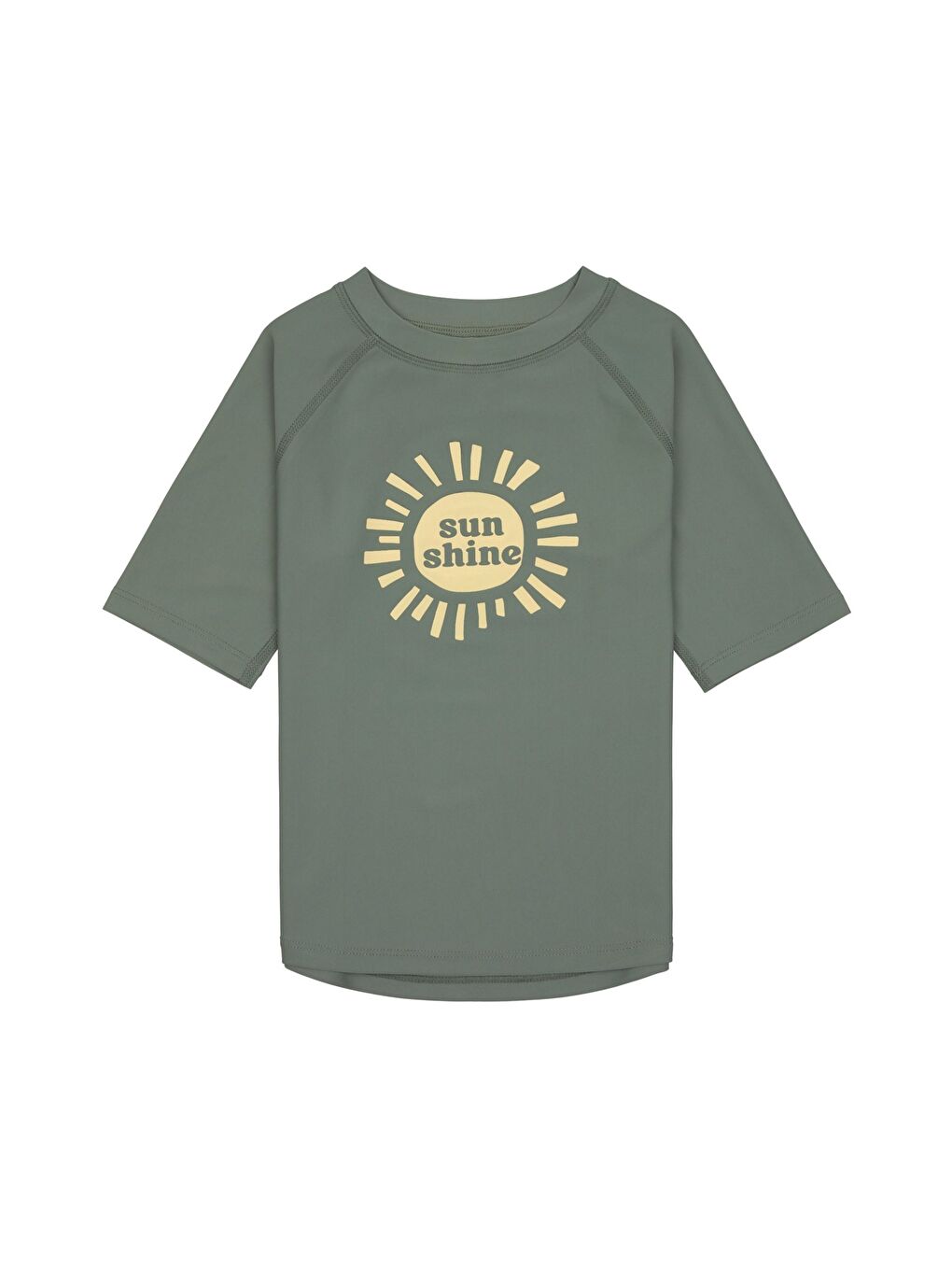 Lassig Yeşil Sunshine UV Korumalı Kısa Kollu Mayo Tişört Deep Olive