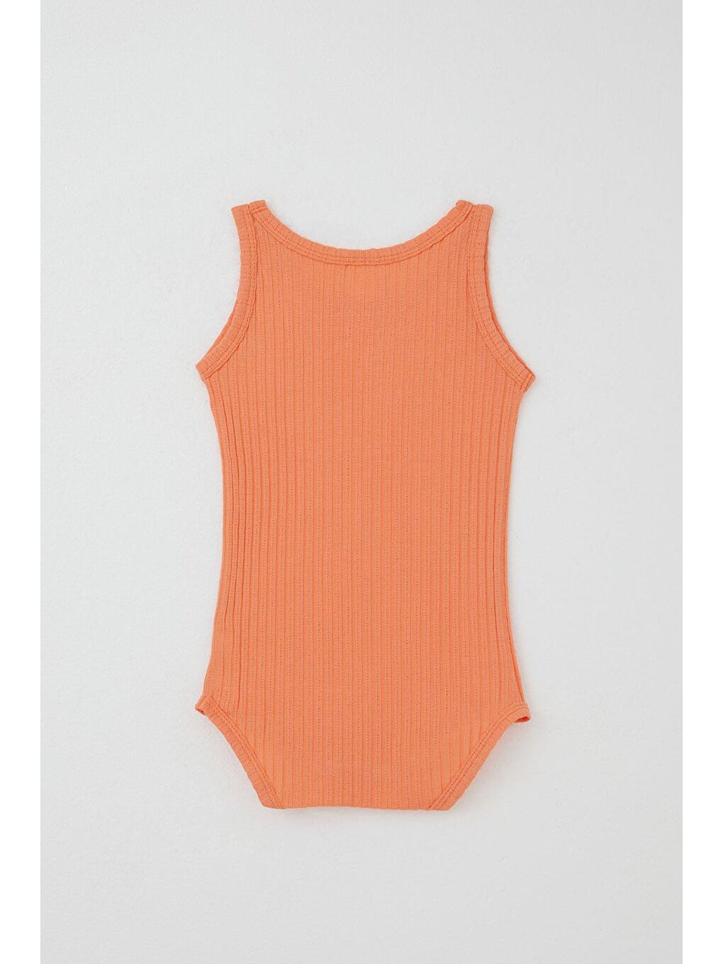 Pembe Kız Bebek Çıtçıtlı Atlet Zıbın Body Jakarlı Somon (9 Ay-3 Yaş)-1