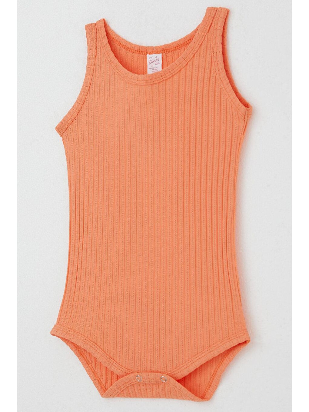 Pembe Kız Bebek Çıtçıtlı Atlet Zıbın Body Jakarlı Somon (9 Ay-3 Yaş)-2