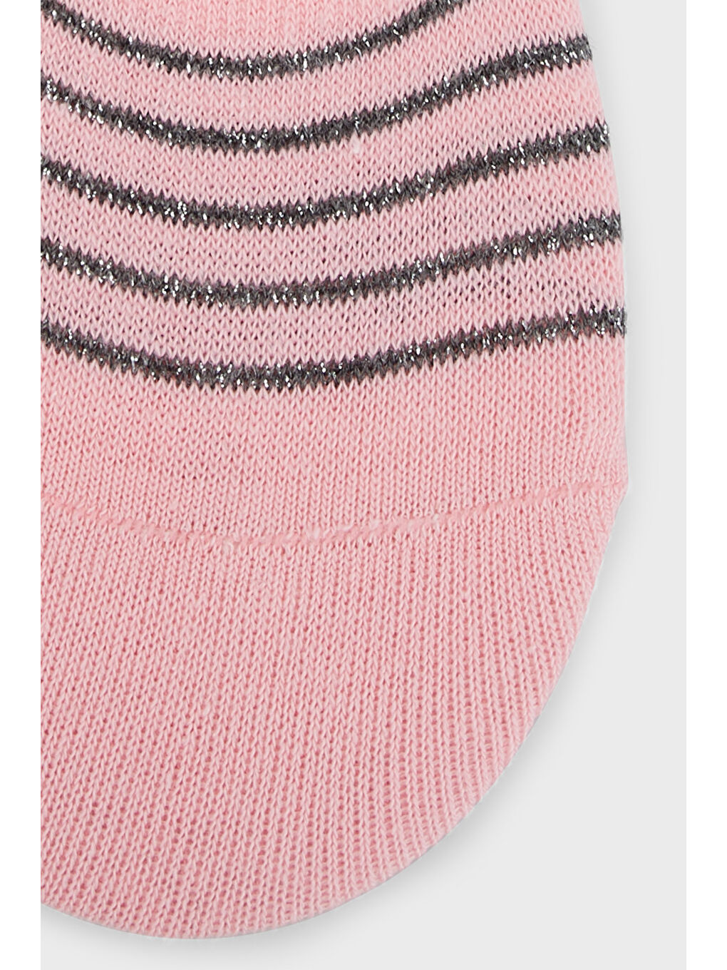 Pembe Desenli Yumuşak Pamuklu Örme Babet Çorap 0070005-1