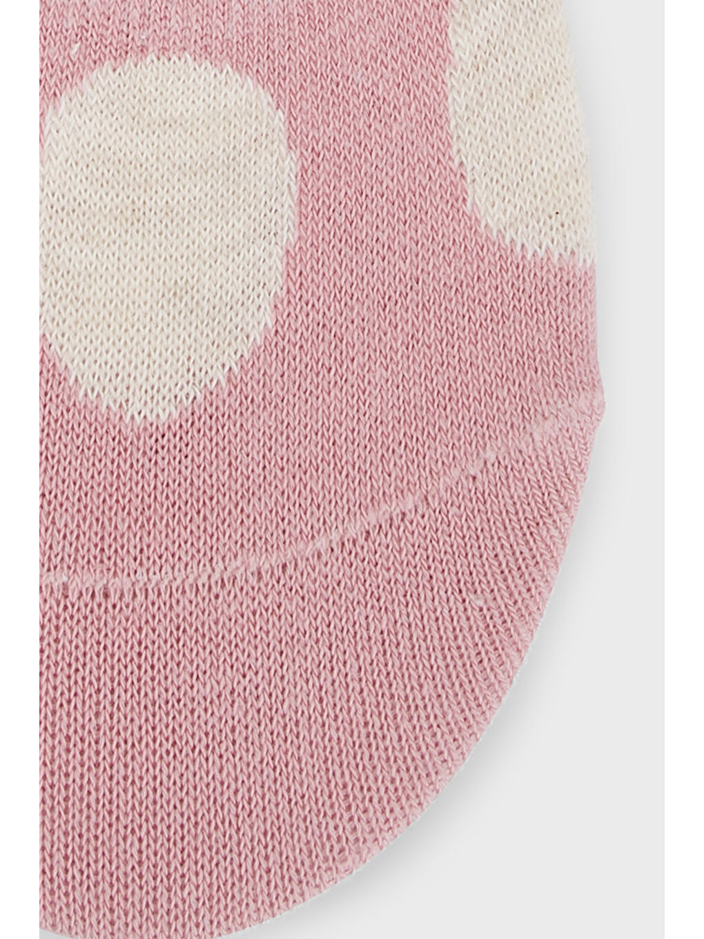 Pembe Desenli Yumuşak Pamuklu Örme Babet Çorap 0070005-1