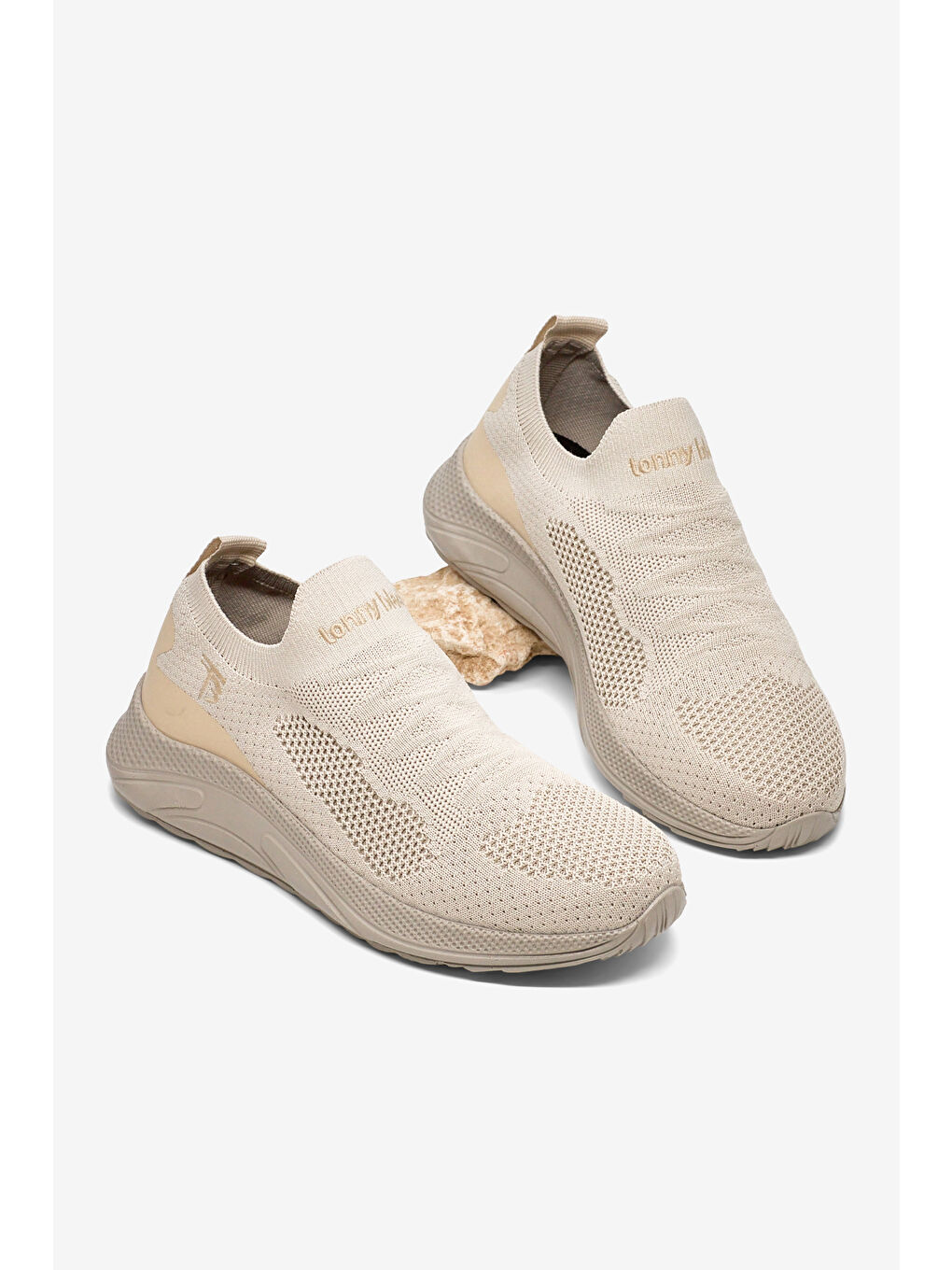 Erkek Bej Eva Taban Rahat Kalıp Günlük Spor Ayakkabı-2