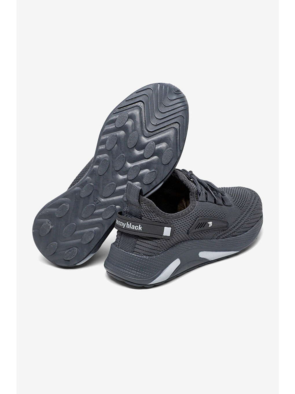Gri Erkek Füme Esnek Konforlu Rahat Kalıp Spor Ayakkabı-3