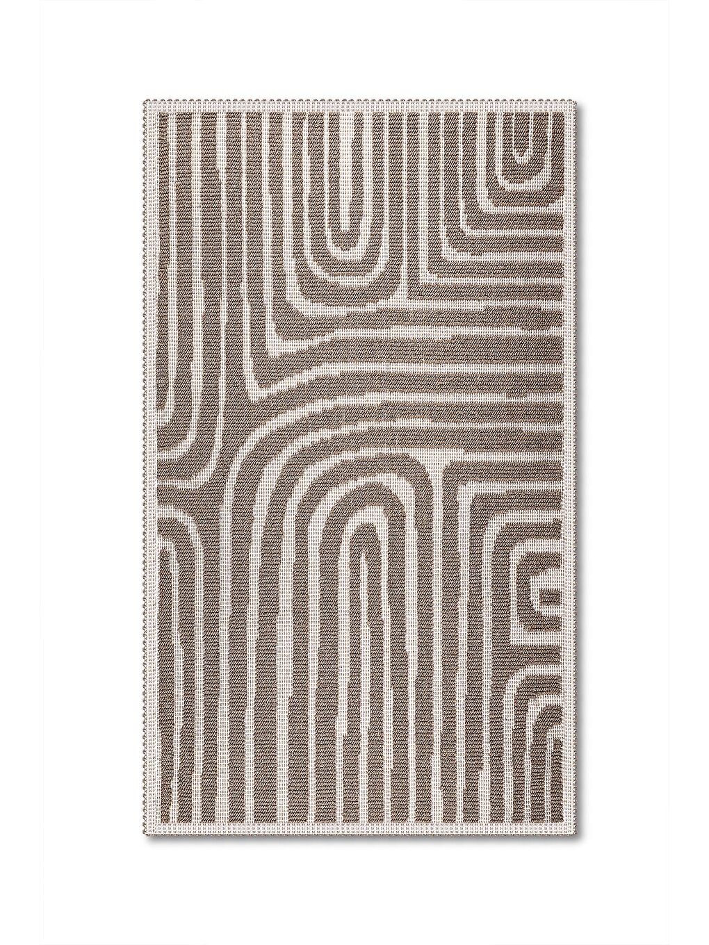 Gela Doğal Pamuklu 2'li Banyo Paspas & Halı Seti 60x100 50x60 Bej-1