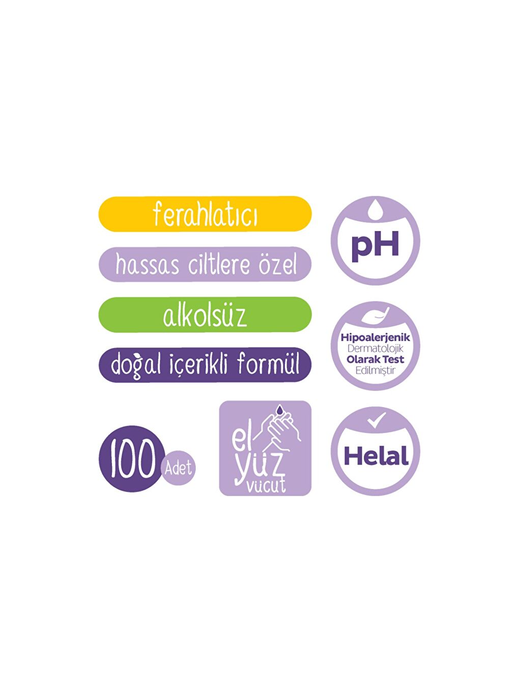 Herbal Kişisel Bakım Havlusu 100 Yaprak-3