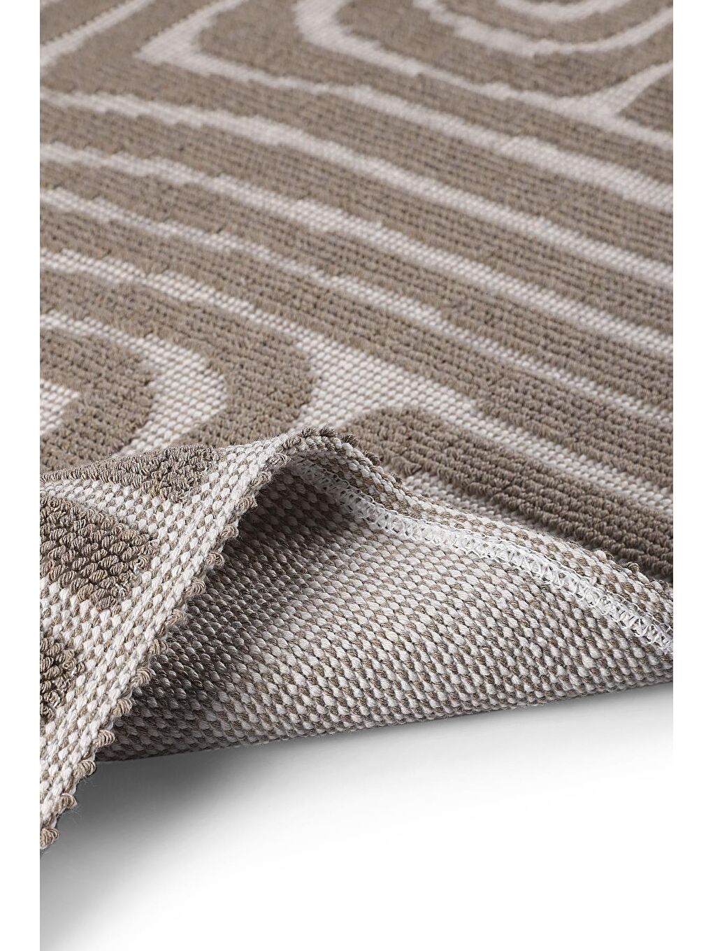 Gela Doğal Pamuklu 2'li Banyo Paspas & Halı Seti 60x100 50x60 Bej-4