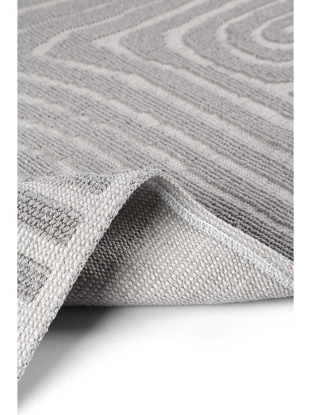 Bej Gela Doğal Pamuklu 2'li Banyo Paspas & Halı Seti 60x100 50x60 Taş-4