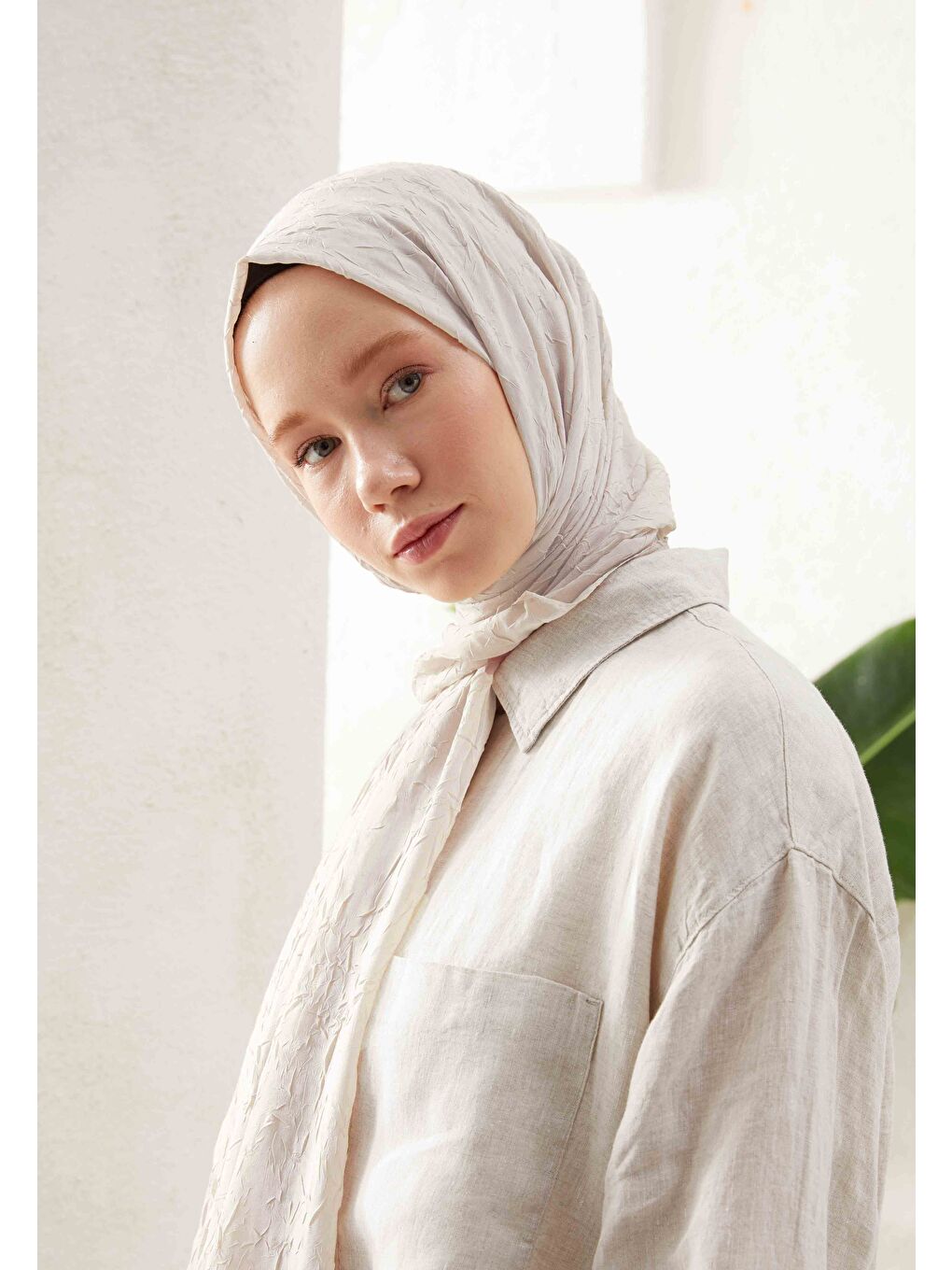 Beyaz Bambu Şal İnci-1