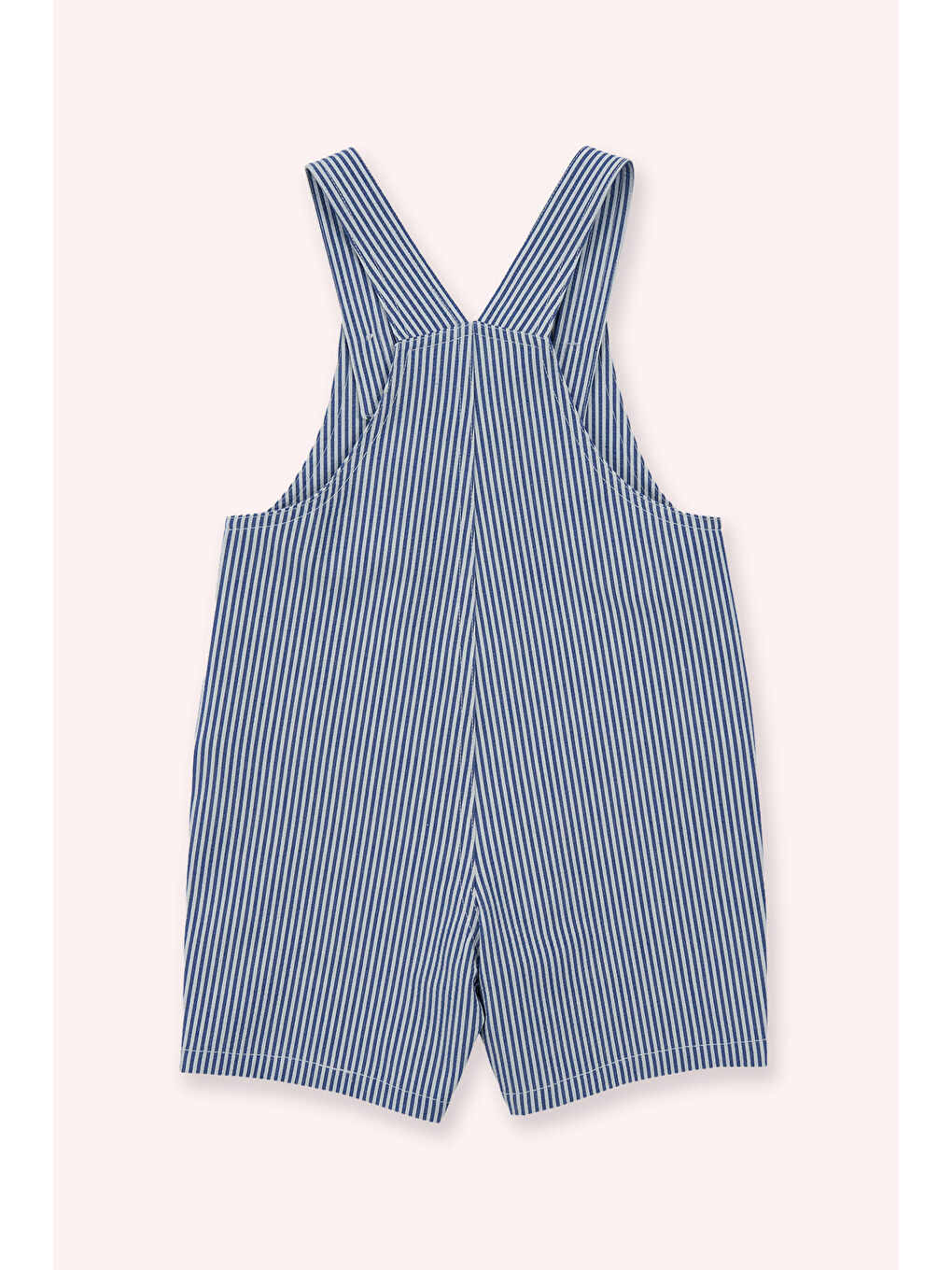 Erkek Çocuk Çizgi Desenli Salopet Mavi-2