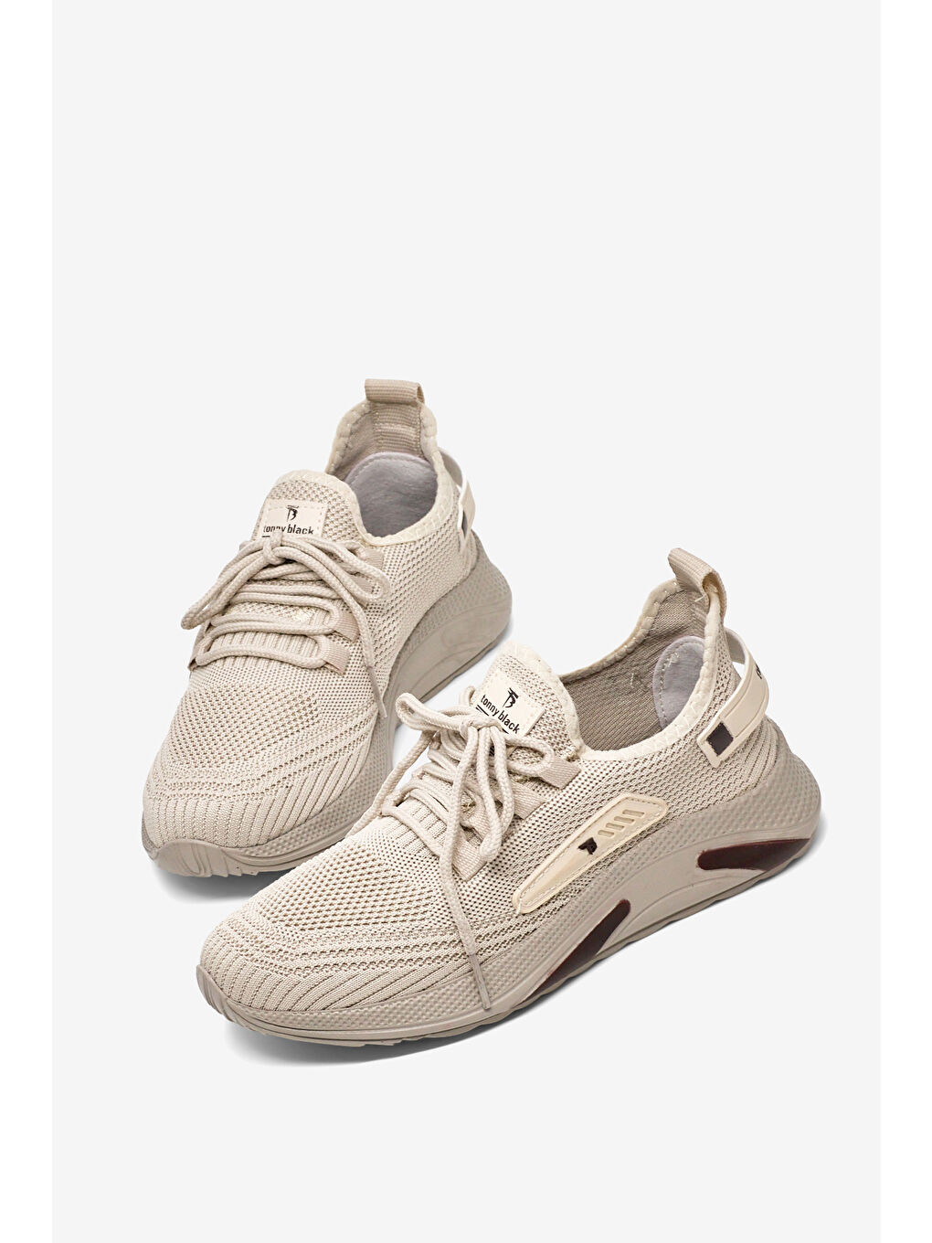 Erkek Bej Esnek Konforlu Rahat Kalıp Spor Ayakkabı-1