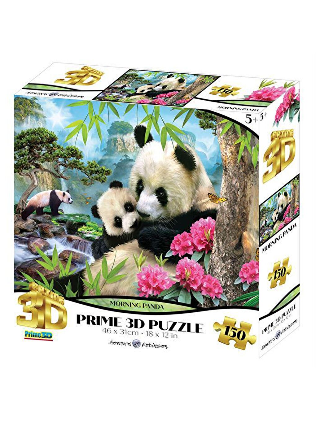 Prime 3D Karışık Panda Günaydın 150 Parça Puzzle 10953