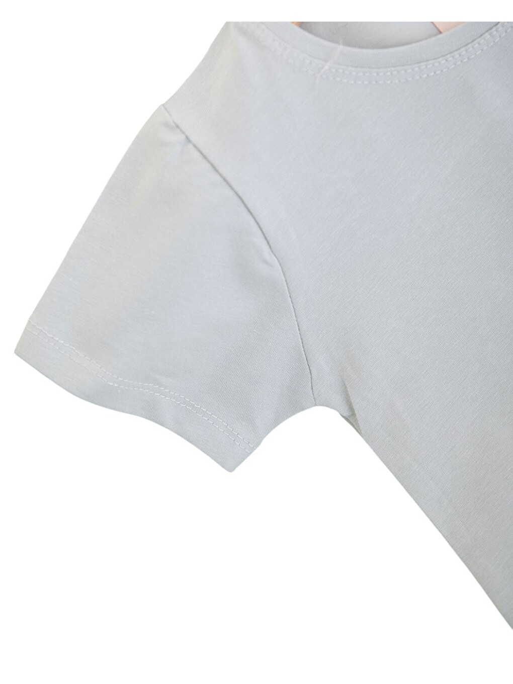 Gri Kız Çocuk Yazlık Taytlı Baskılı T-shirtlü 2-3-4-5-6-7-8-9 Yaş 2'li Takım-4