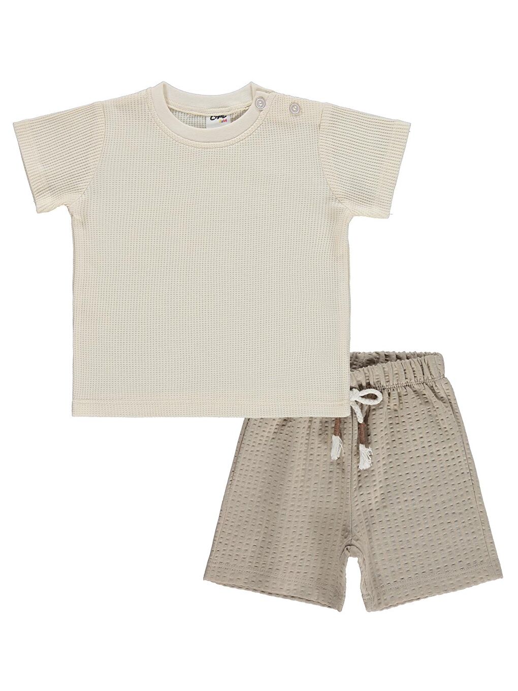 Baby Basic 6-18 Ay Takım - Ekru-3