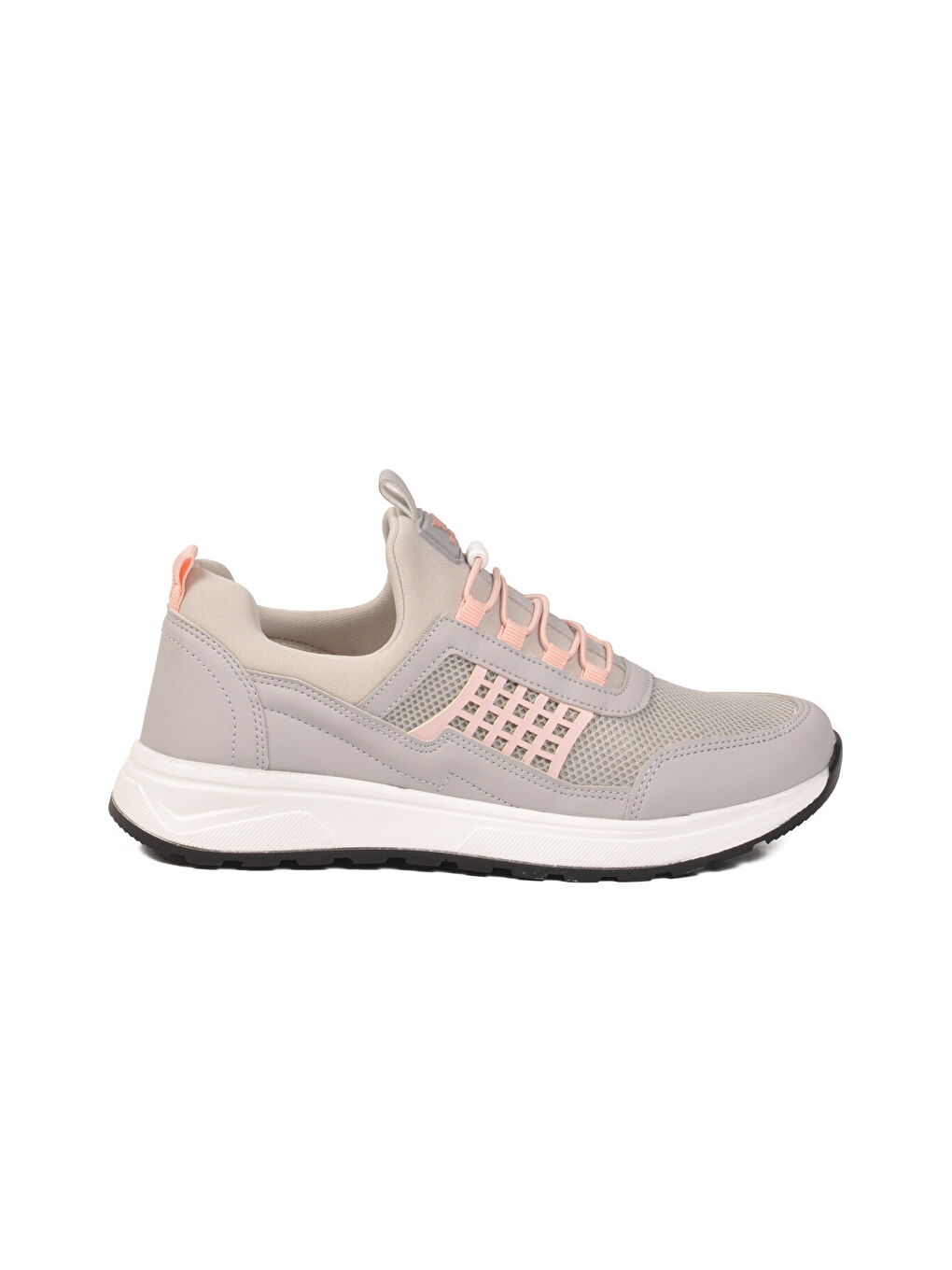 Pembe Buz Pudra Fileli Hafif Esnek Kilit Bağcıklı Unisex Spor Ayakkabı Motano G-1