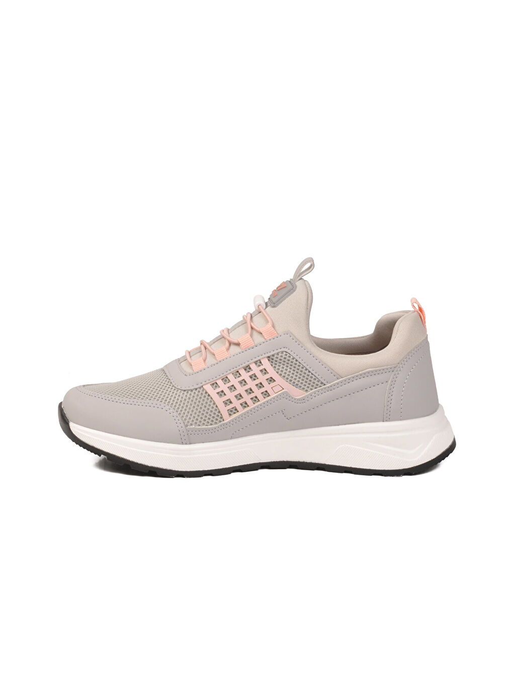 Pembe Buz Pudra Fileli Hafif Esnek Kilit Bağcıklı Unisex Spor Ayakkabı Motano G-3