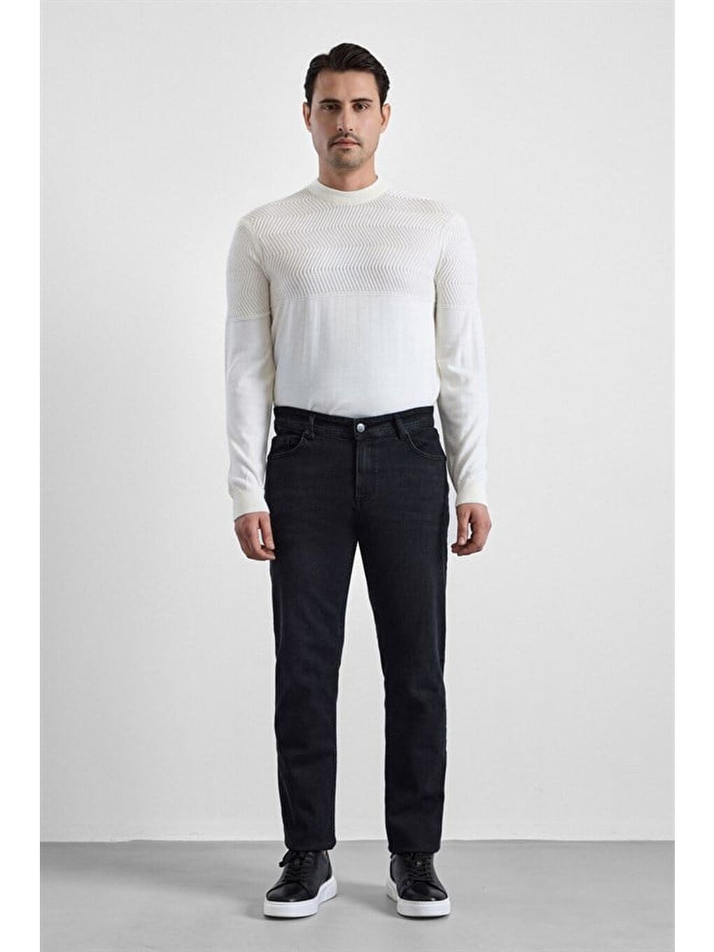 Siyah Denim Pantolon-1