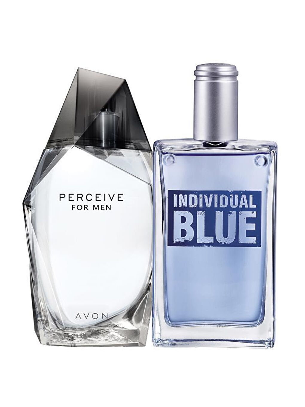 AVON Renksiz Perceive Erkek Parfüm 100 Ml. ve Individual Blue Erkek Parfüm 75 Ml. İkili Paket