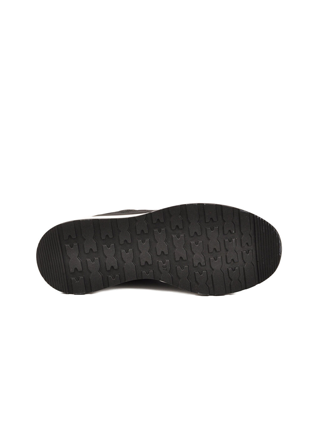 Siyah Beyaz Fileli Hafif Esnek Kilit Bağcıklı Unisex Spor Ayakkabı Motano G-4