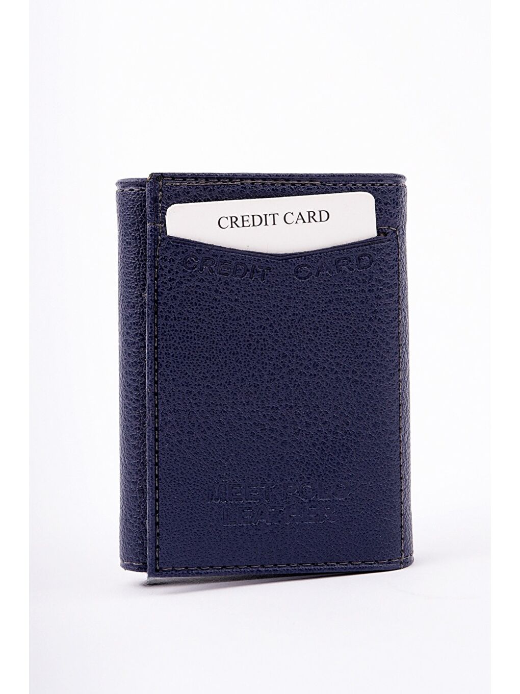 Lacivert TOM Otomatik Mekanizmalı Kartlık Cüzdan