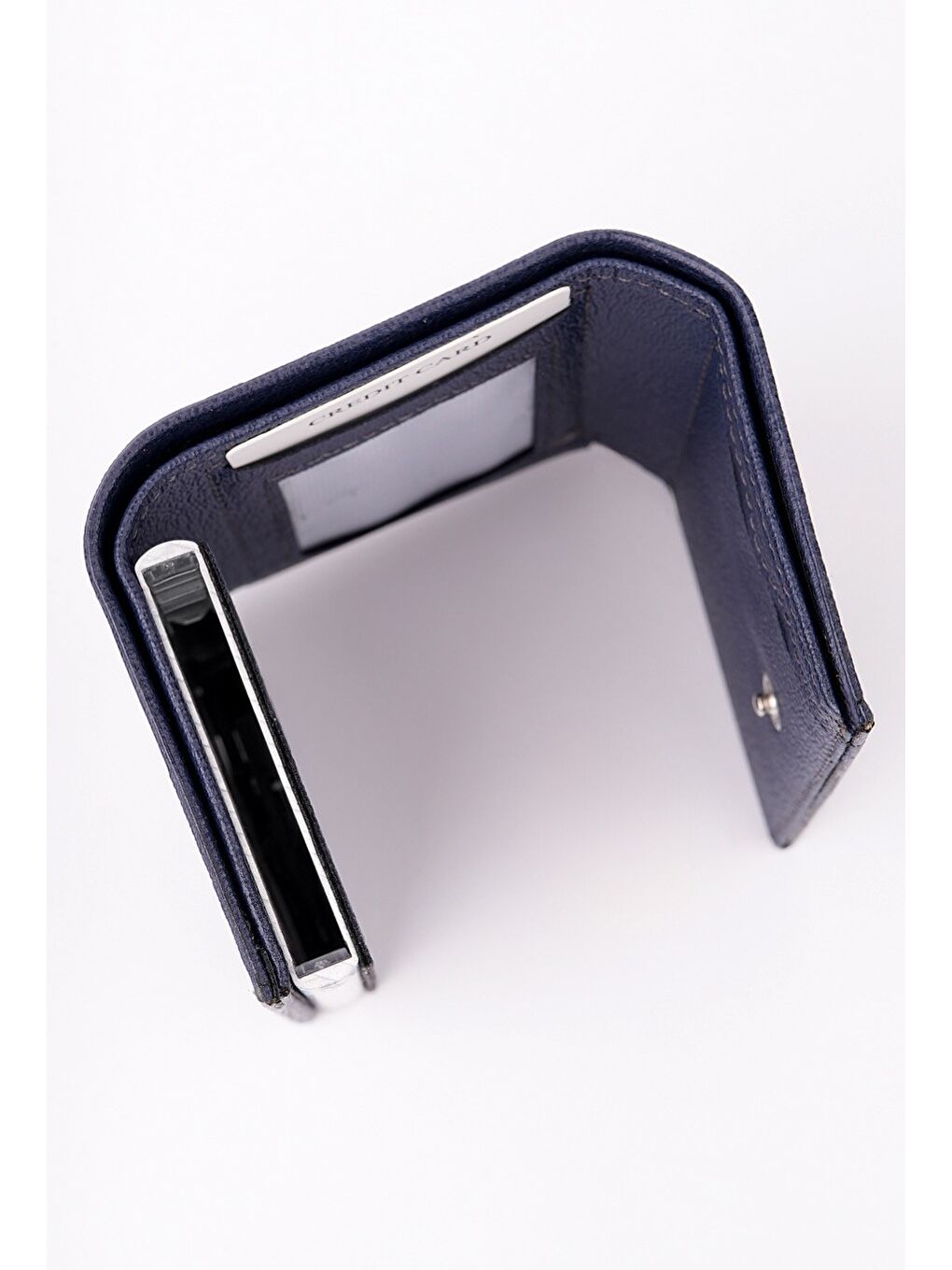 Lacivert TOM Otomatik Mekanizmalı Kartlık Cüzdan-3