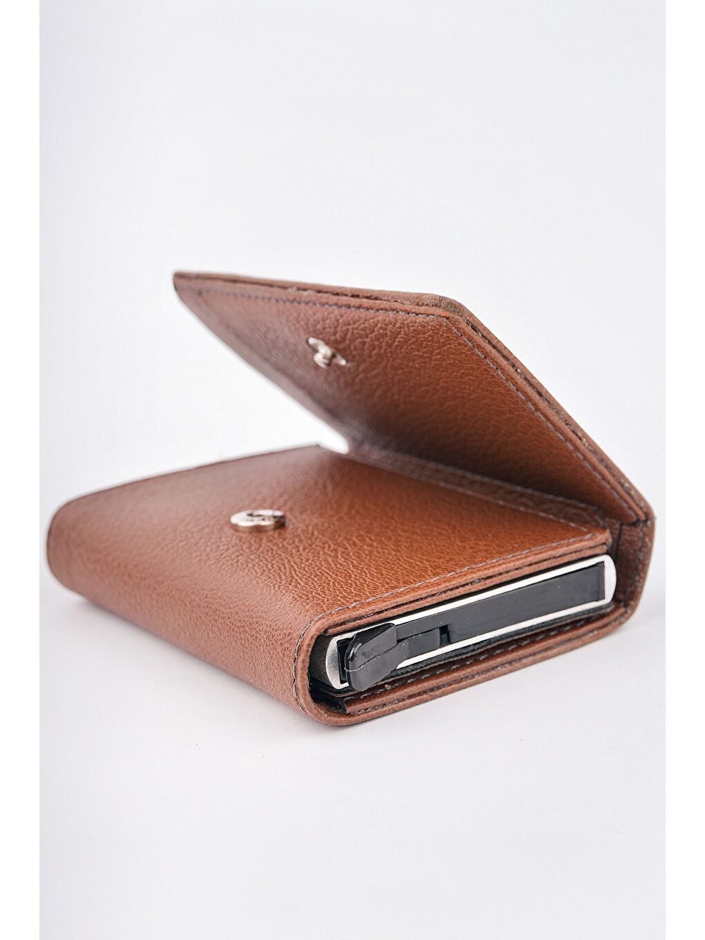 Kahverengi TOM Otomatik Mekanizmalı Kartlık Cüzdan-1