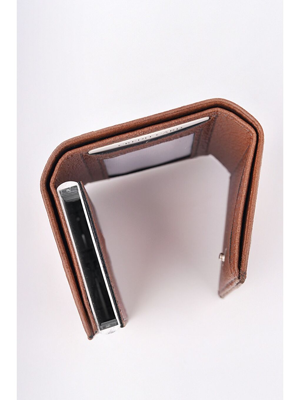 Kahverengi TOM Otomatik Mekanizmalı Kartlık Cüzdan-3