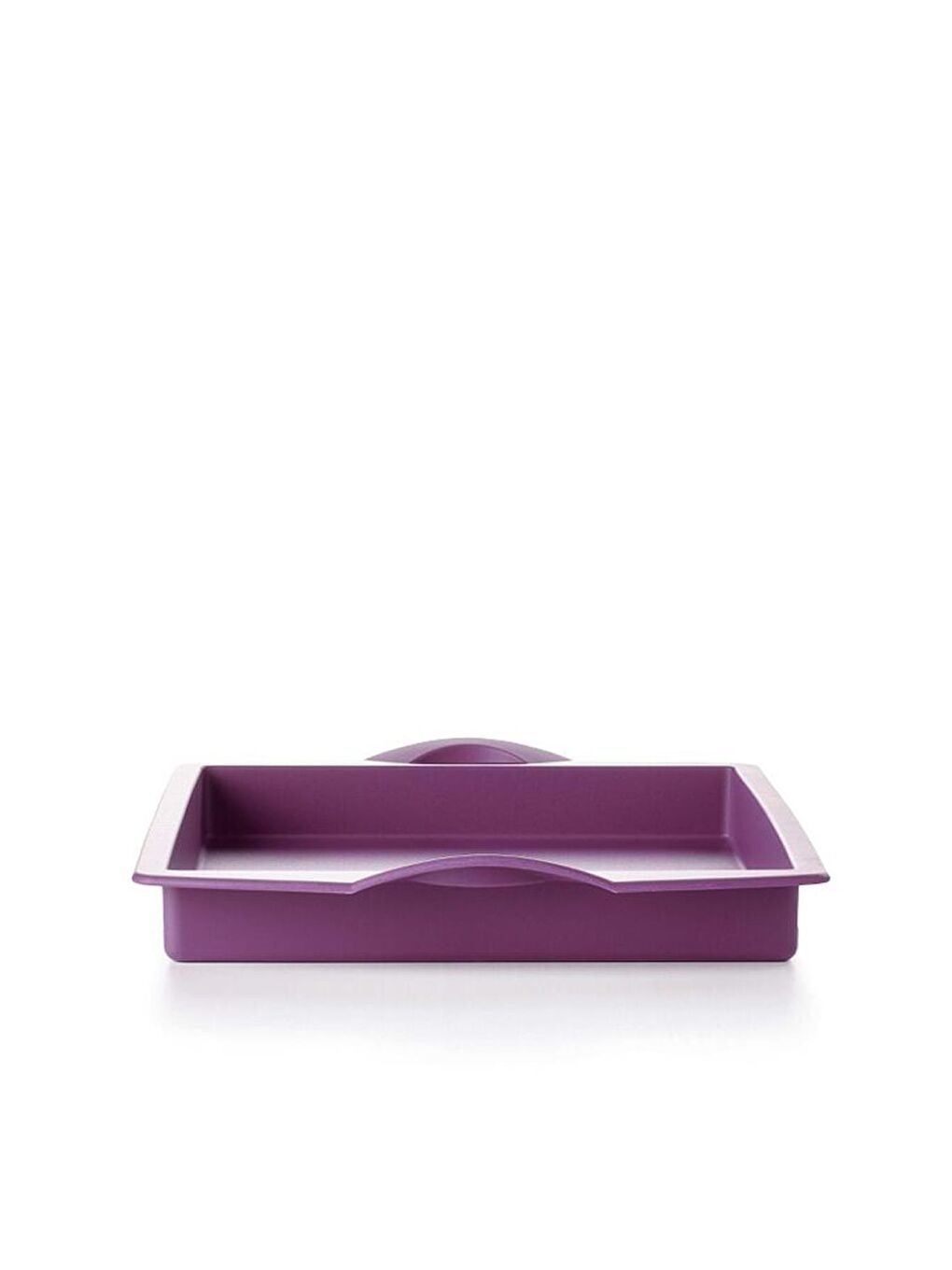 Tupperware Mor Silikon Dikdörtgen Kısa Kek Pişirme Kalıbı Mor - 3