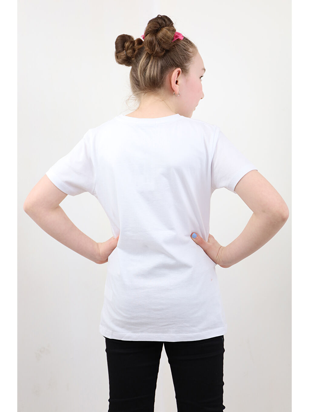 Beyaz Unisex Çocuk 23 Nisan Baskılı Tişört-4