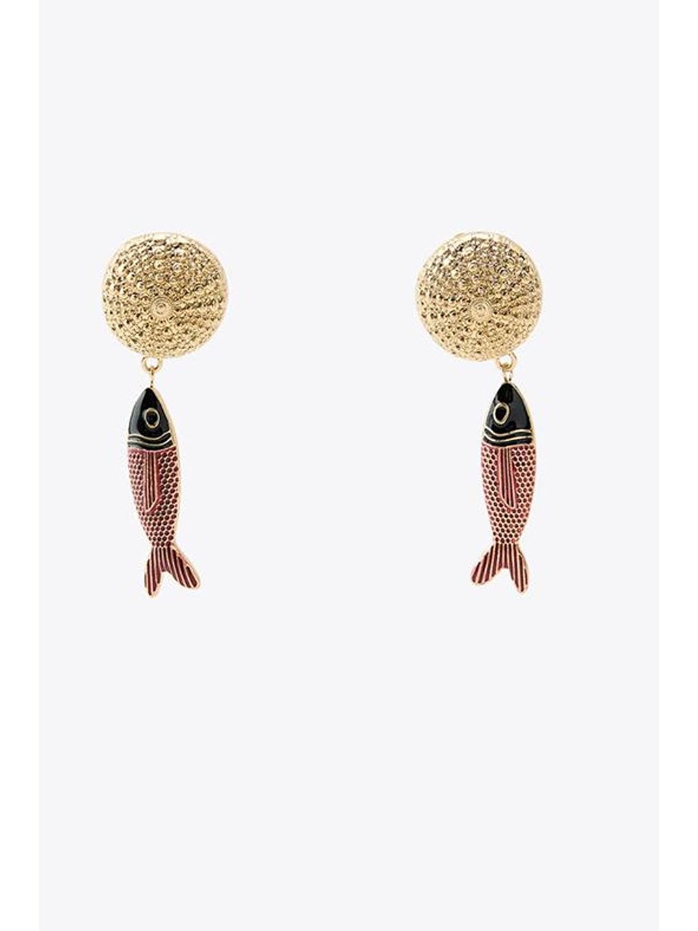 Sarı Balık Sallantılı Kadın Küpe-1