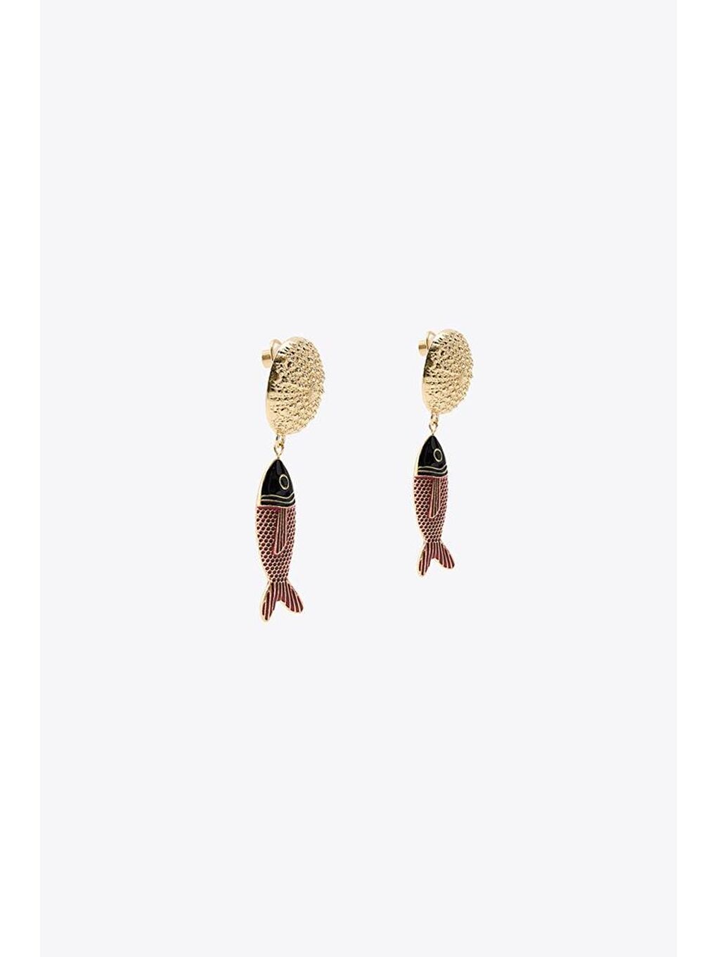 Sarı Balık Sallantılı Kadın Küpe-2