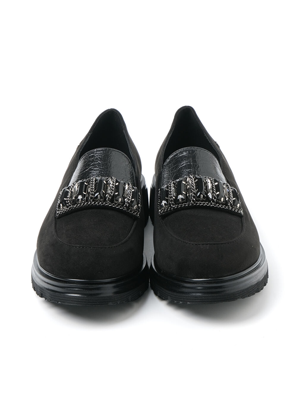 Kahverengi Kadın Klasik Ayakkabı 8B4914DS 4914 DS CAM NER GOLDES SC Nero-2