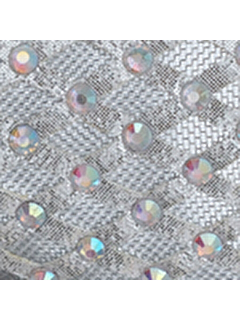 Gri Hilary Taşlı Fileli Stiletto-6