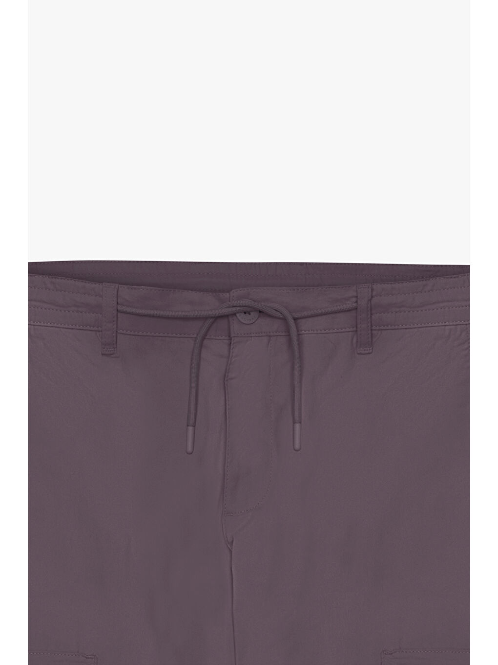 Erkek Antrasit Comfort Fit Rahat Kesim Pamuklu Esnek Yan Cepli Kargo Pantolon-6